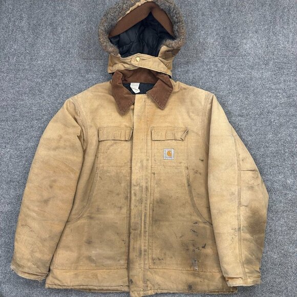 Vintage Carhartt Arctic Quilt Lined Barn Coat Jacket Mens Size 50 (2XL) USA Made